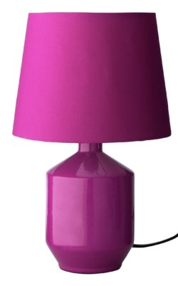 ColourMatch Ceramic Table Lamp - Grape